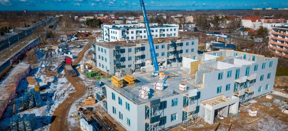 Osiedle z prefabrykatów w Toruniu