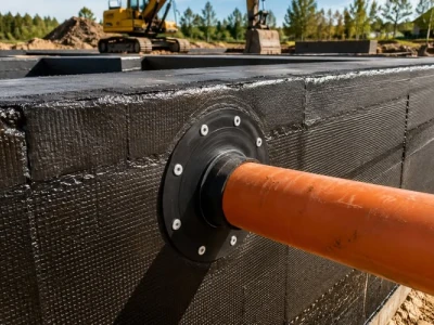Zabezpieczanie przejść instalacyjnych w warstwie hydroizolacji
