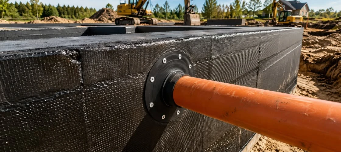 Zabezpieczanie przejść instalacyjnych w warstwie hydroizolacji 