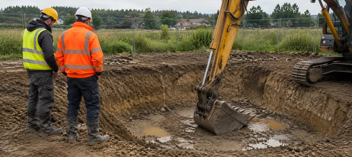 Czasowe obniżenie zwierciadła wód gruntowych
