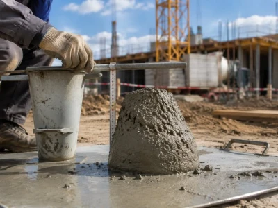 Metoda opadu stożka – badanie konsystencji mieszanki betonowej