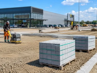 Badanie gruntu za pomocą płyty dynamicznej