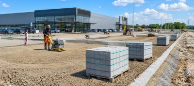 Badanie gruntu za pomocą płyty dynamicznej