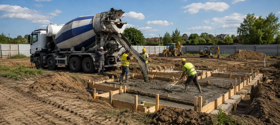Rozmiary gruszek do betonu – pojemności betonowozów 